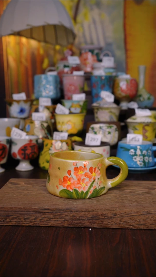 摆件泥垚手作 景德镇手工手绘器物