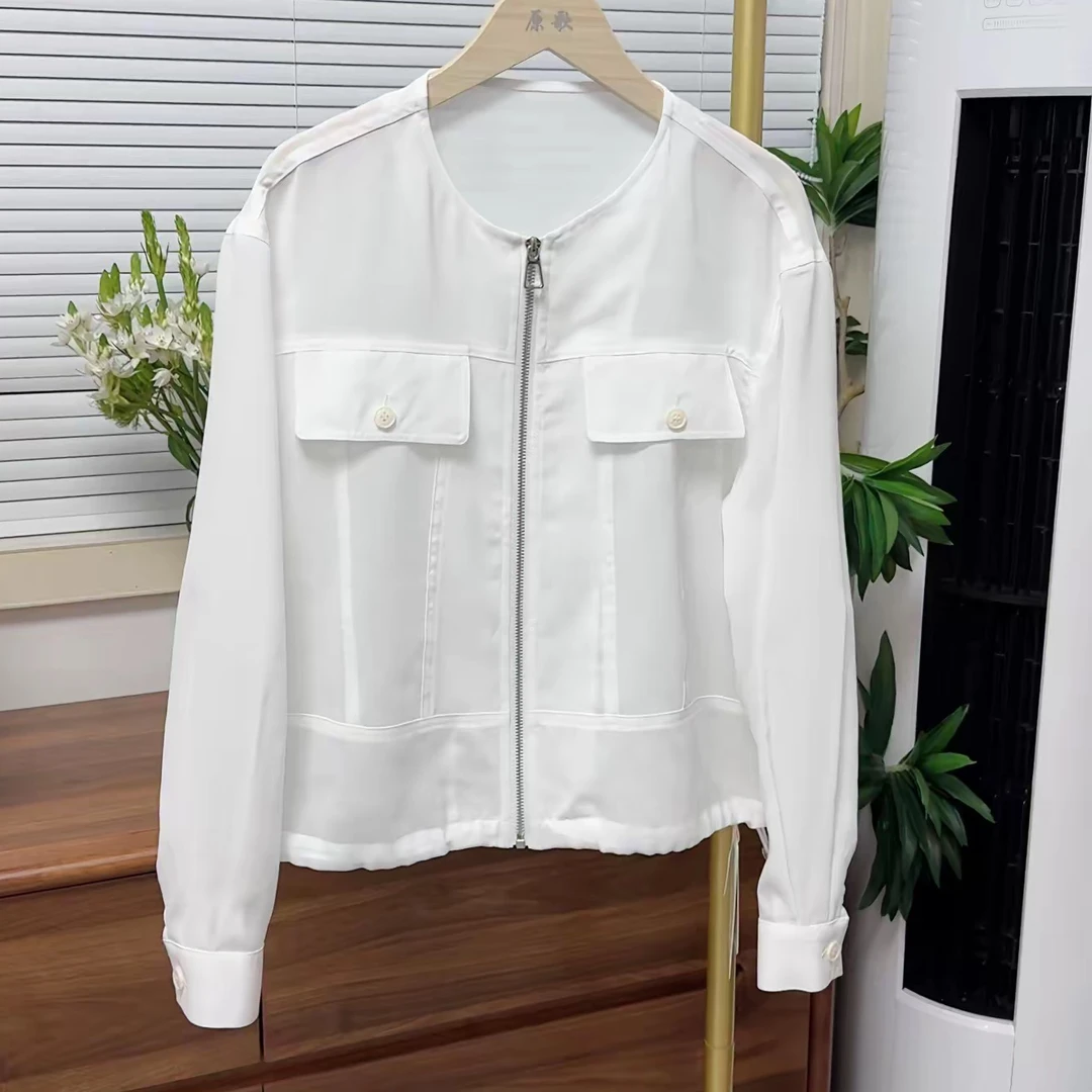 【原歌】夏季新款宽松显瘦圆领抽绳微透防晒服YG635