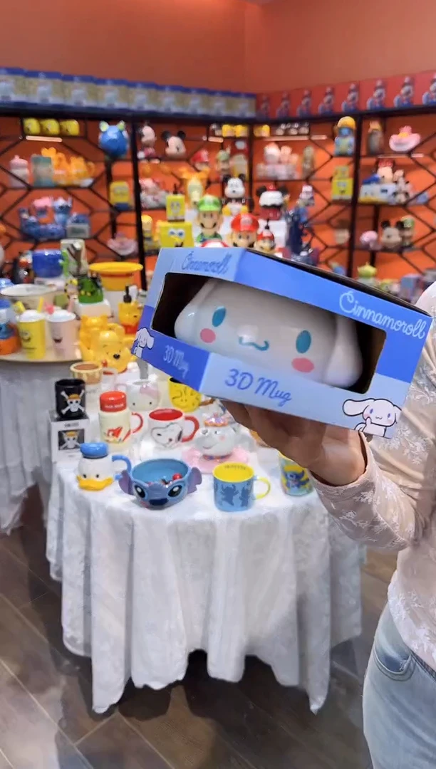 瓷片@@玉桂狗陶瓷水杯（礼盒）