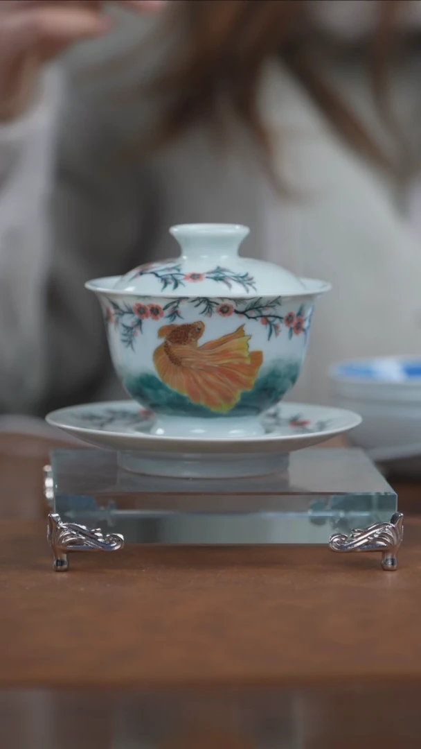 【闪购商品】景德镇纯手工陶瓷盖碗