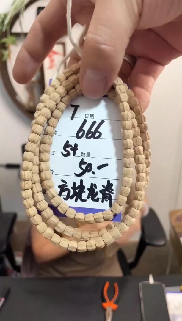 柏香籽/百香籽手串T666方块龙脊