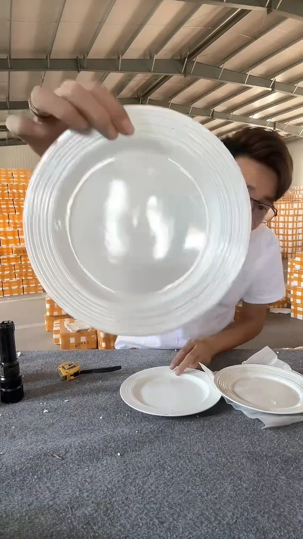 陶瓷餐具处理尾货 3支混搭盘都是纹