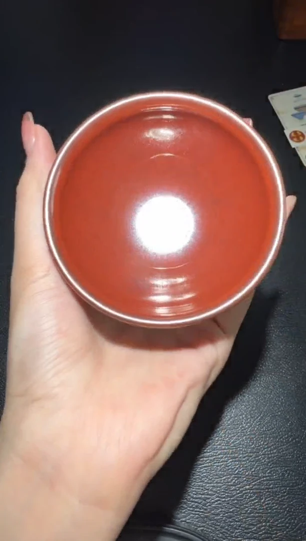 茶盏孙建兴柿红盏37