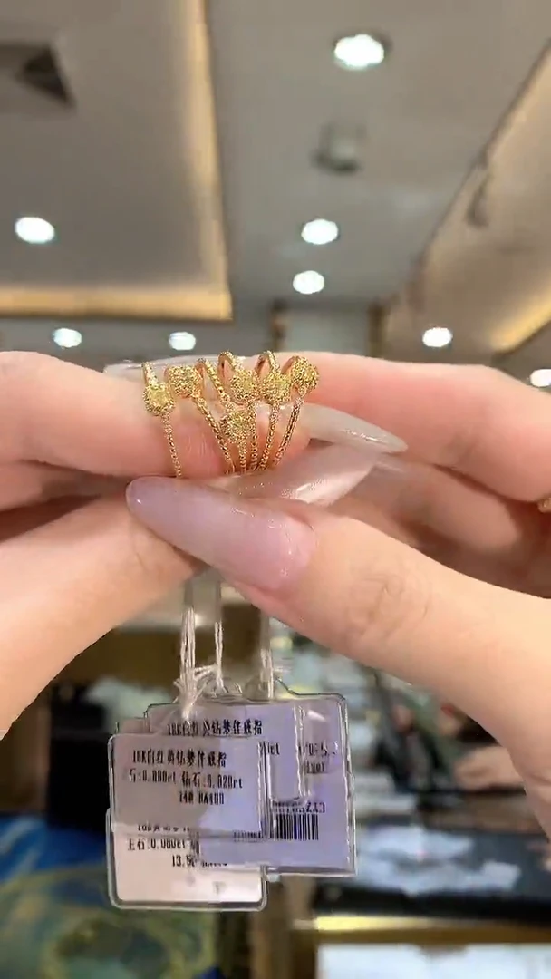 【闪购商品】钻石戒指18K金镶嵌钻石戒指多样性发一