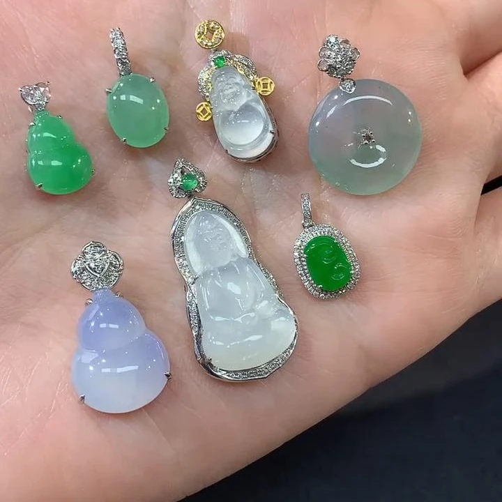 【彩虹盘】翡翠-18K金镶嵌-多样性发一件-UD11|CXQ21