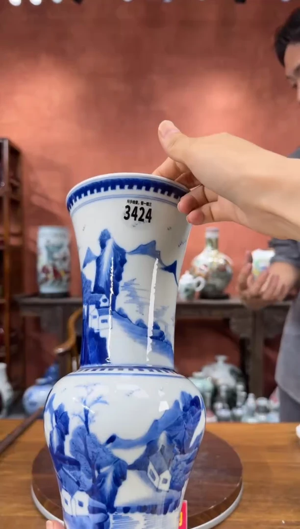 吴义松陶盟手绘陶瓷编码：3424