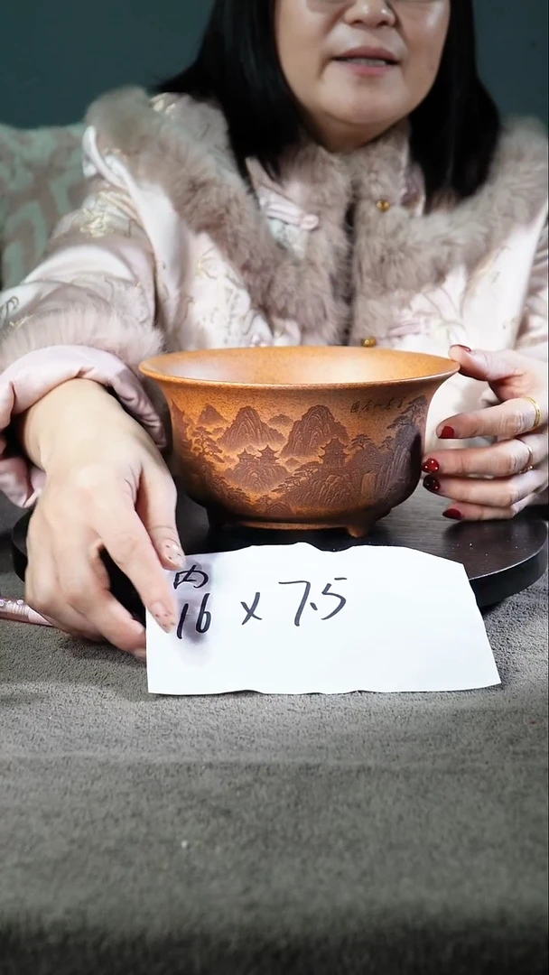 宜兴紫砂小小花盆