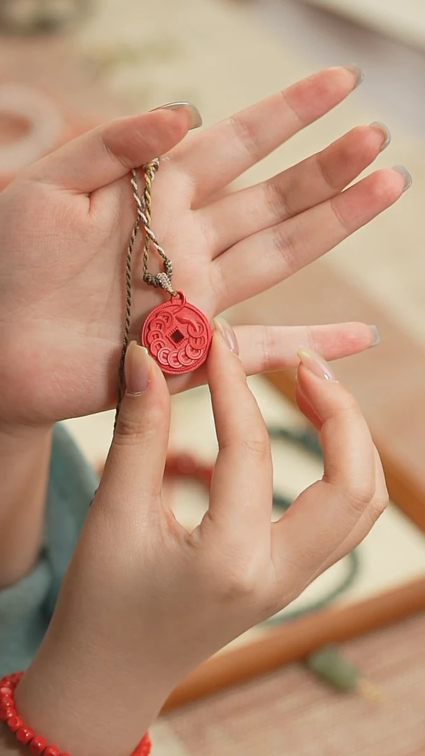 含辰砂工艺品清仓福利！朱砂 蛇项链