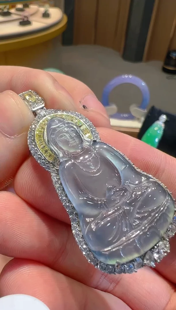 【闪购商品】翡翠吊坠(不含链)银S925镶嵌多样性发一件