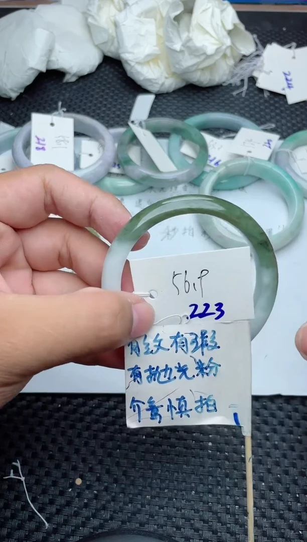 未镶嵌手镯翡翠223