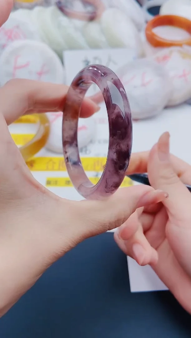 未镶嵌手镯石英质玉J94-55-56