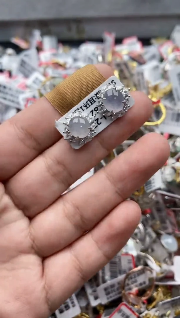 【闪购商品】翡翠戒指银S925镶嵌666666---5