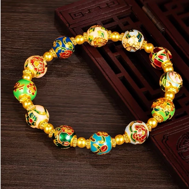 鸣钻国际【敏敏专享】足金999投资金 12月花神送礼手串 HJS890