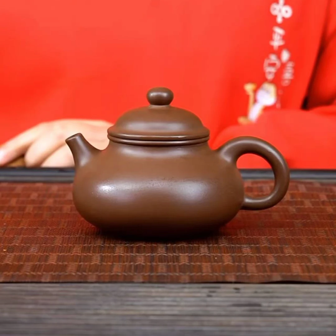 战旗 徐婷底槽青【容天260CC】宜兴黄龙山原矿手工紫砂壶