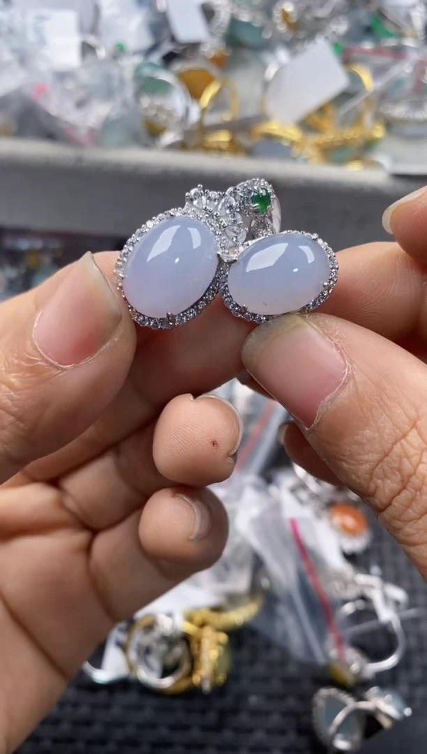 银S925镶嵌戒指翡翠8888----2