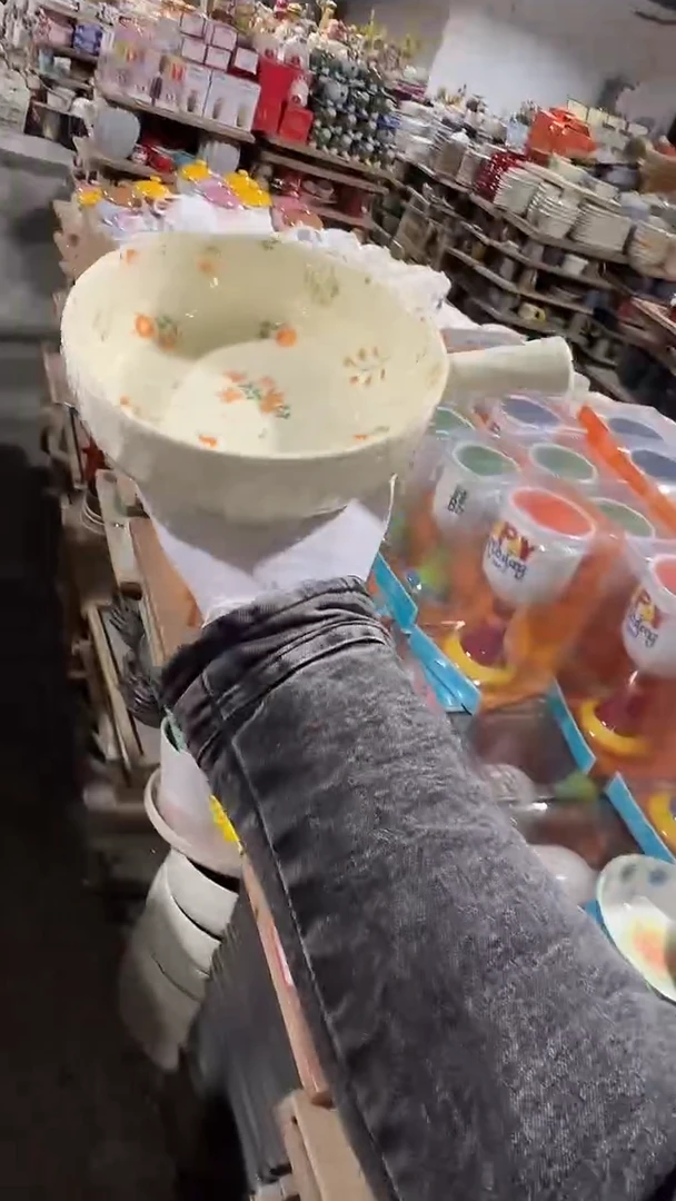 陶瓷花朵手柄碗微瑕 凑满20元包邮