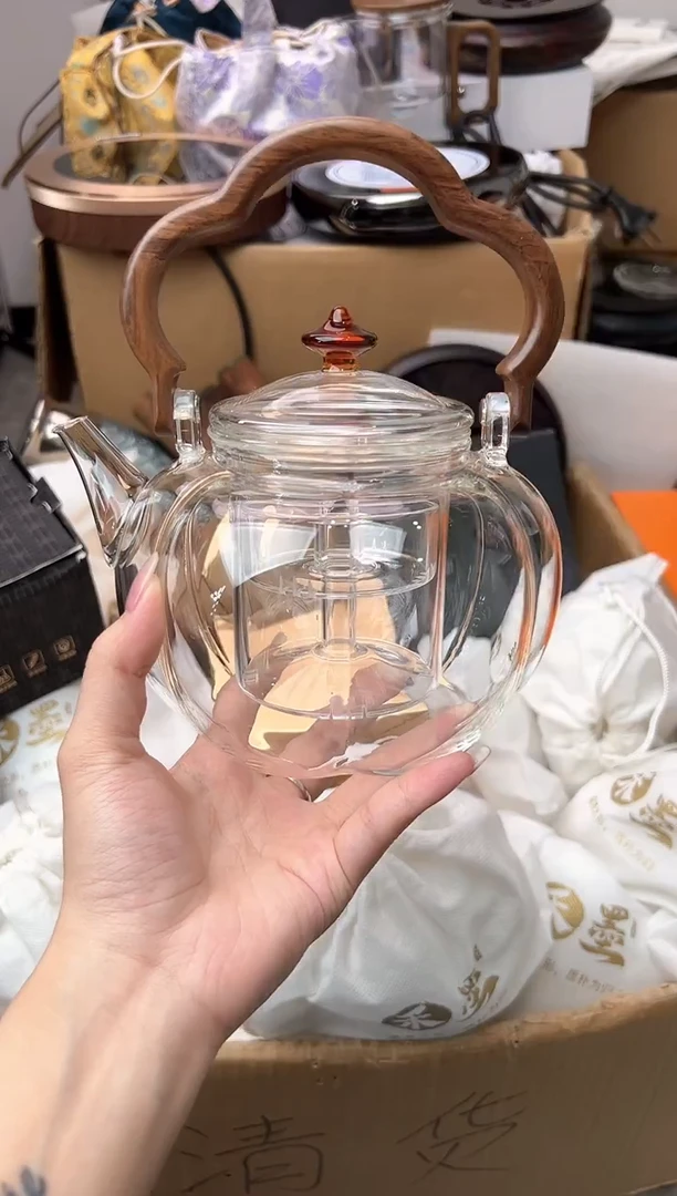 南瓜提梁煮茶壶