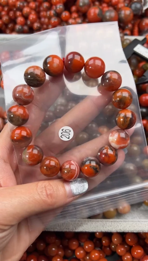 未镶嵌手串南红玛瑙13+