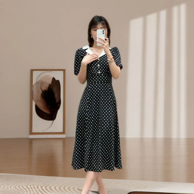 GXO2025夏季新款减龄显瘦气质连衣裙裙子LYQ0222