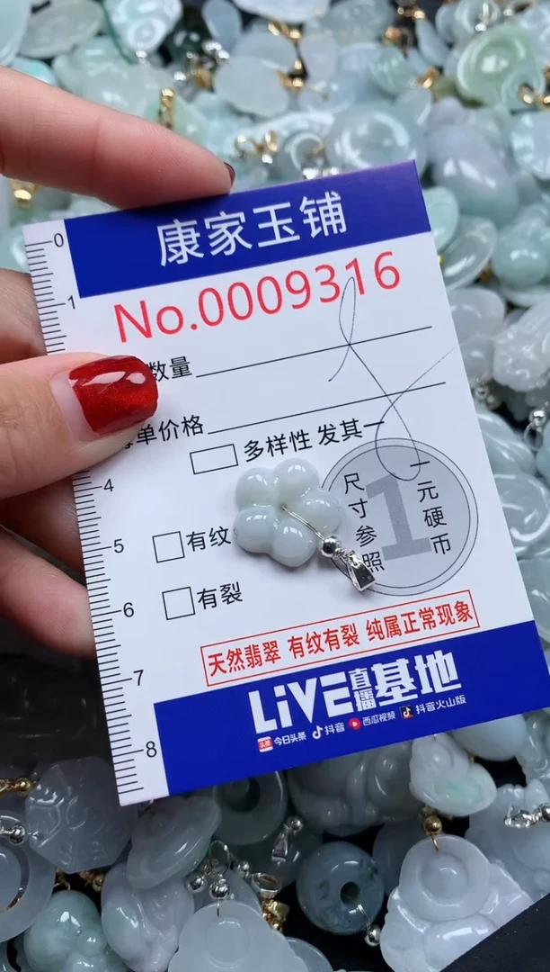 翡翠未镶嵌吊坠(不含链)9316