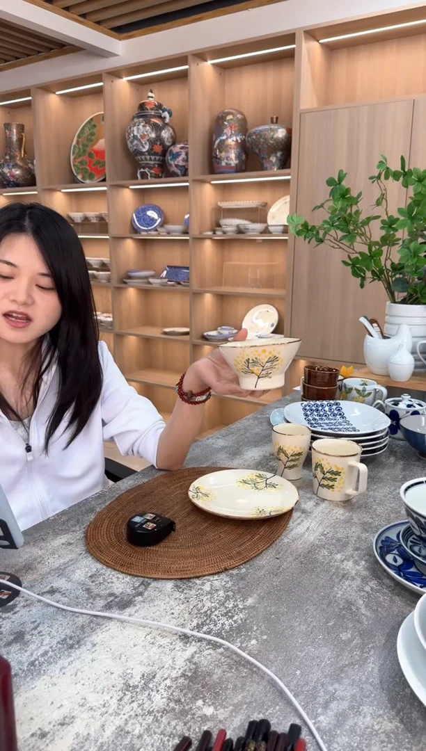 瓷片含羞草 斗笠碗 53099含羞草 斗笠碗