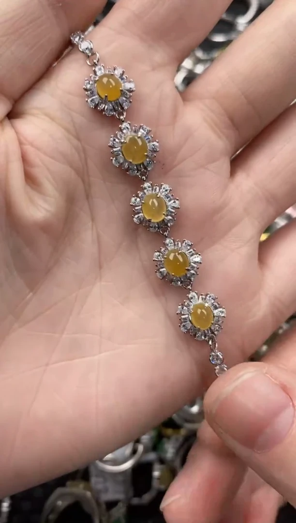 银S925镶嵌戒指翡翠888               8