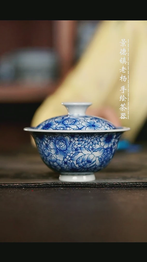 微瑕福利手绘高温现代瓷 气 万花小元宝100c