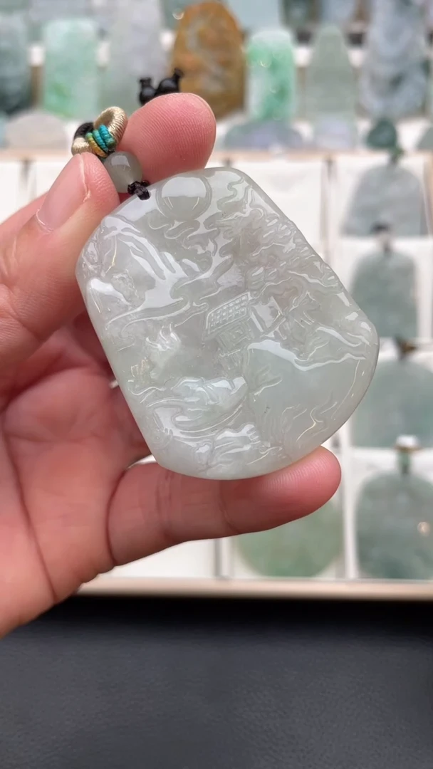 颈饰未镶嵌翡翠天然缅甸翡翠A货50