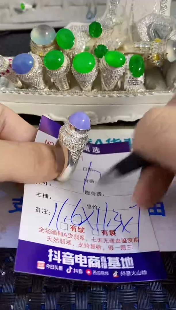 未镶嵌戒指翡翠/3821
