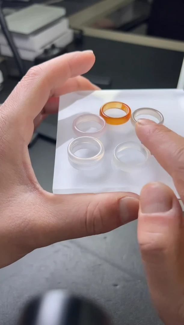 玛瑙/玉髓车挂未镶嵌戒圈FL79@CP多样性发其一配绳