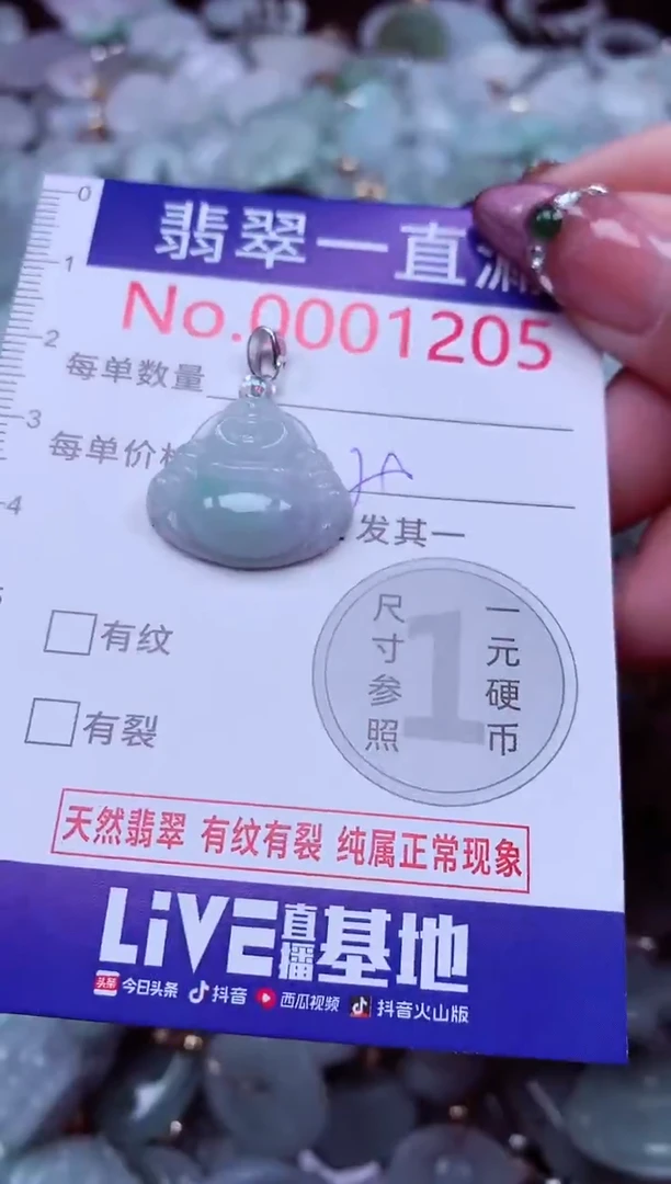 吊坠(不含链)未镶嵌翡翠1205