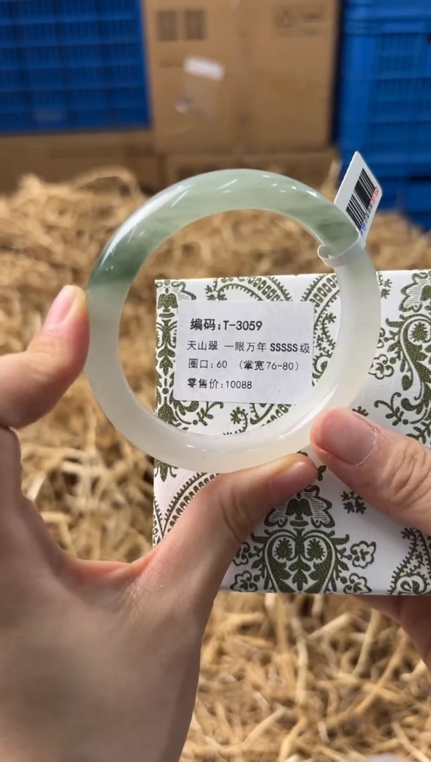未镶嵌手镯石英质玉T-3059