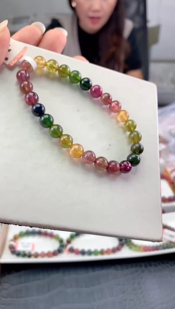 未镶嵌手串碧玺 多样性发一条