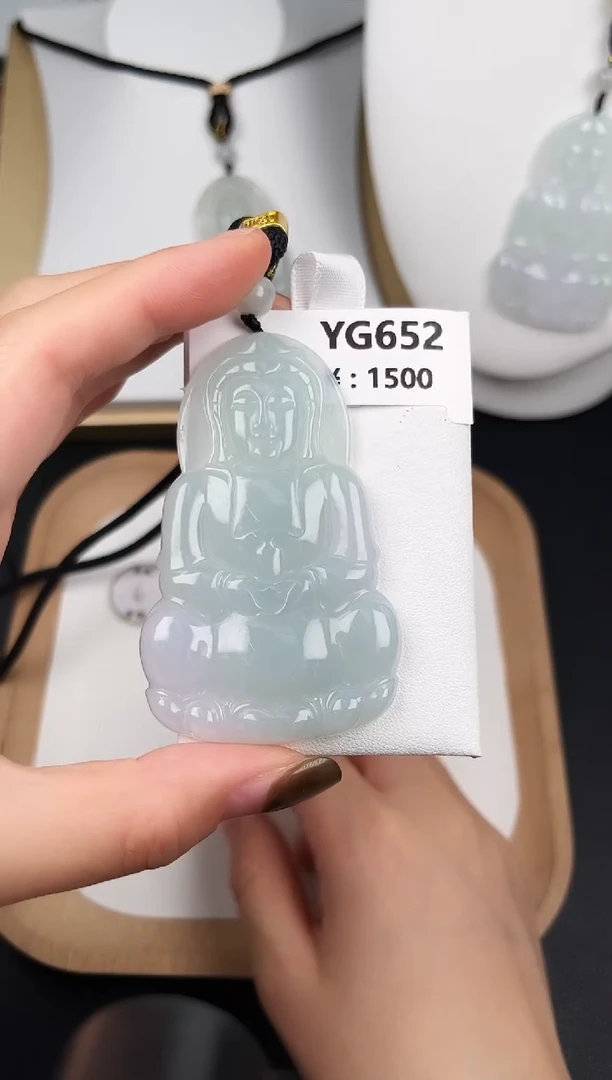 颈饰未镶嵌翡翠YG652超大观音