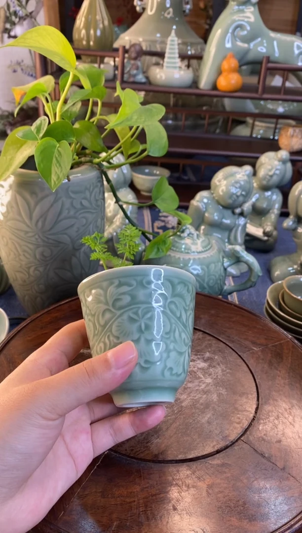 特价 处理 微瑕 牡丹隋型杯【b000028】1只