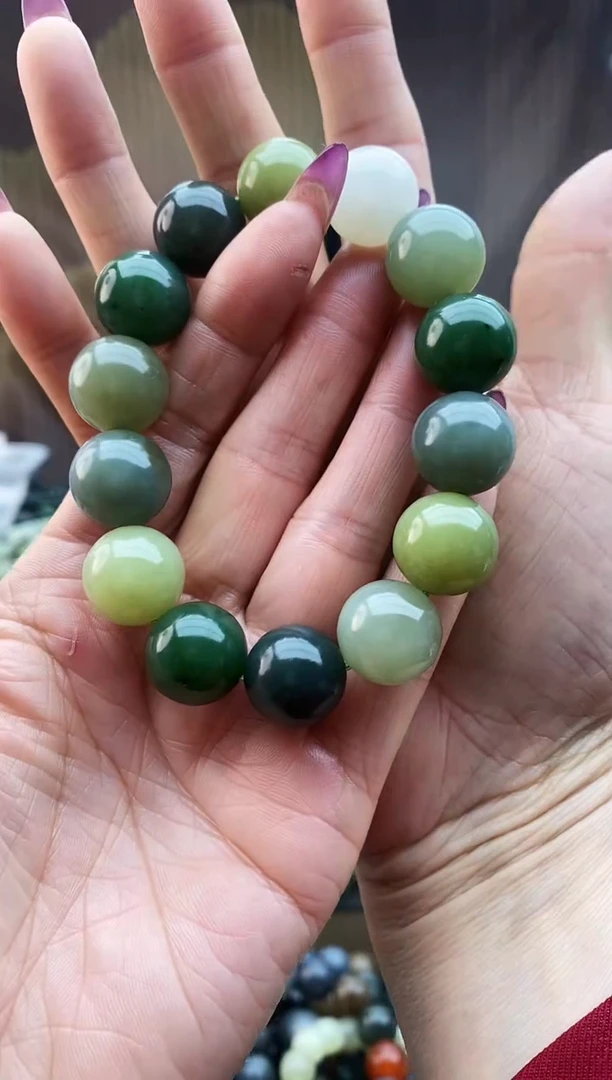 未镶嵌手串和田玉多宝全家福16