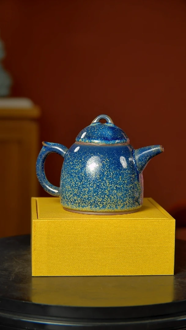 摆件大宋官窑钧瓷称心壶