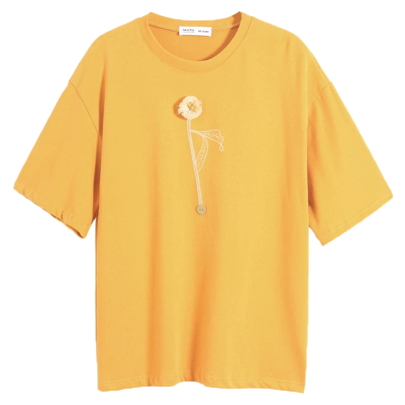 ins别致白色短袖t恤女夏2024新款日系宽松显瘦上衣薄款t桖潮