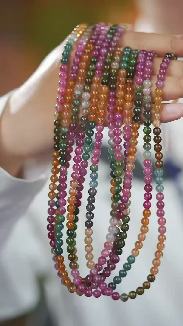 未镶嵌手链碧玺碧玺多圈A6（多样性发其一）