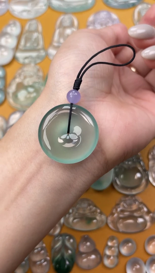 翡翠未镶嵌吊坠(不含链)平安扣 26.9 5.7