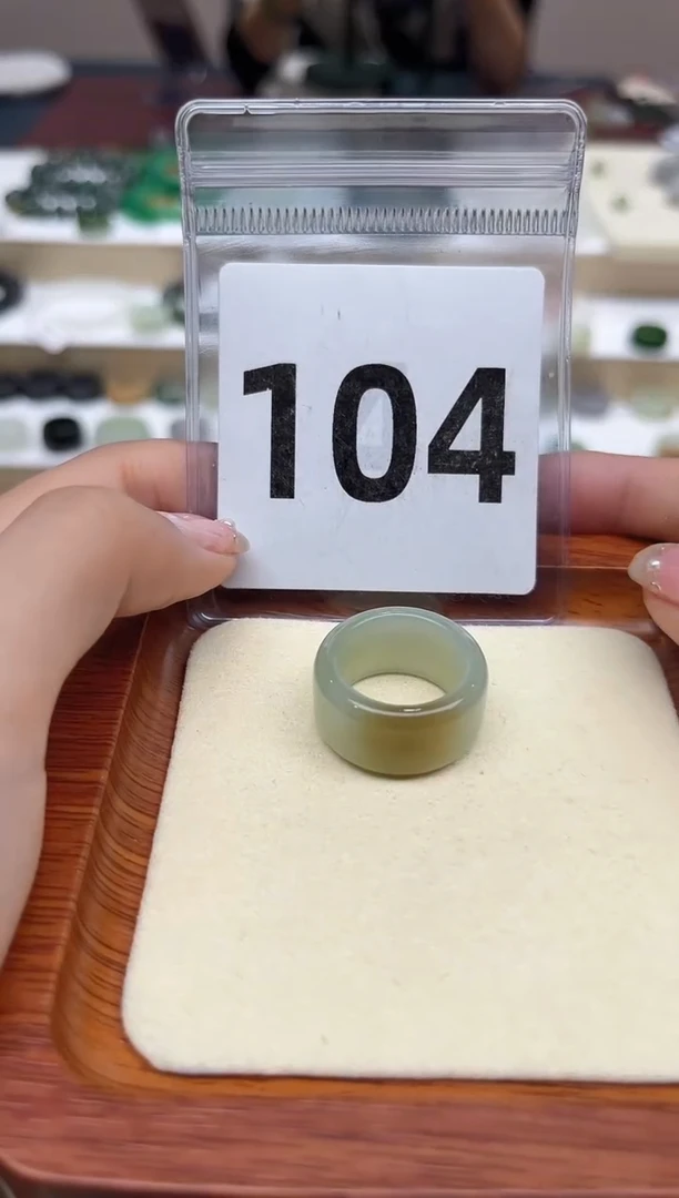【闪购商品】和田玉戒指未镶嵌港码14号，内径17mm