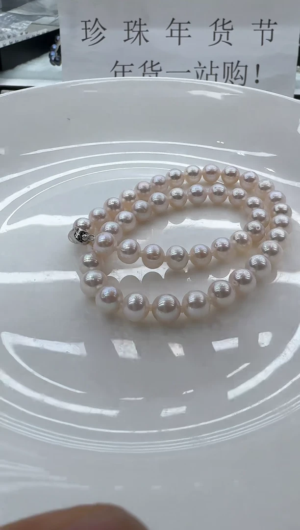 【闪购商品】淡水珍珠颈饰银S925镶嵌清货