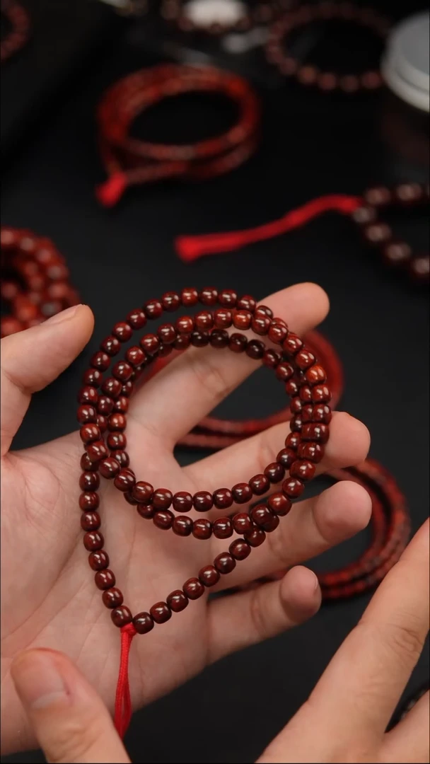 檀香紫檀（小叶紫檀）无事牌6.5多圈