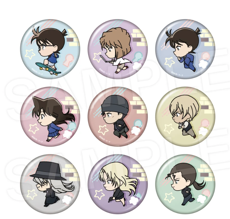 名侦探柯南  奔跑Q  吧唧 日谷 拆盒盲盒