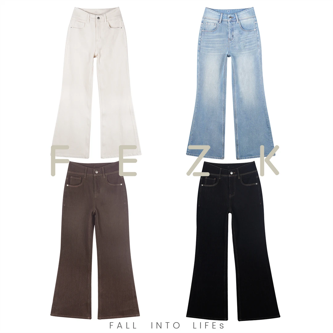 FEZK Zephyr•精致V形腰身 四面弹恒温加绒妥帖提臀女神微喇裤FH63