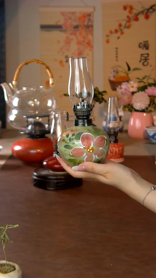 景德镇陶瓷油灯摆件