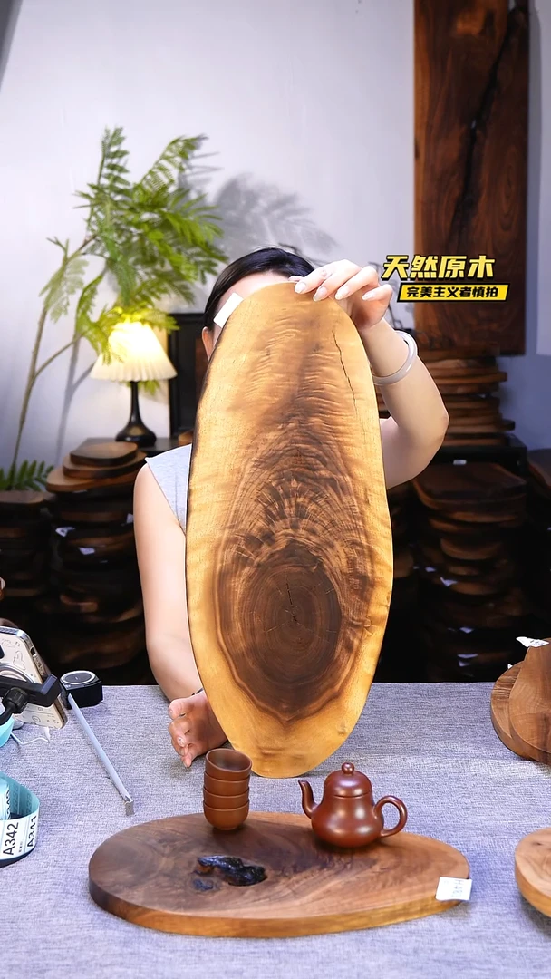 木北美黑胡桃原木.干裂疤结不属于商品质量问题完美主义者慎拍