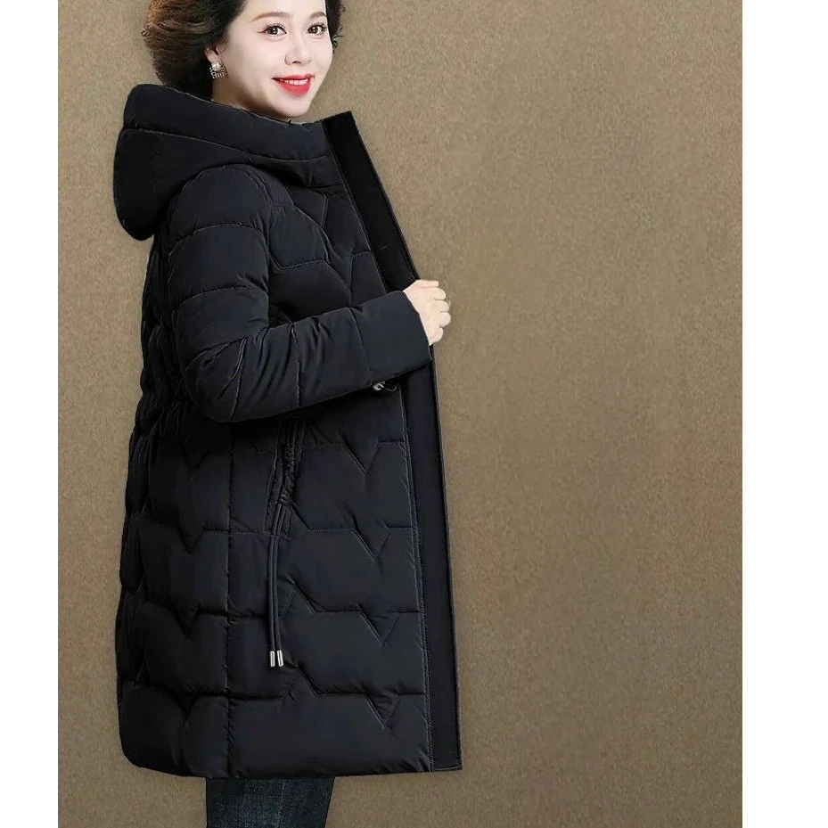 【撤柜断码甩】M131棉服外套时尚女士连帽中长款保暖冬季