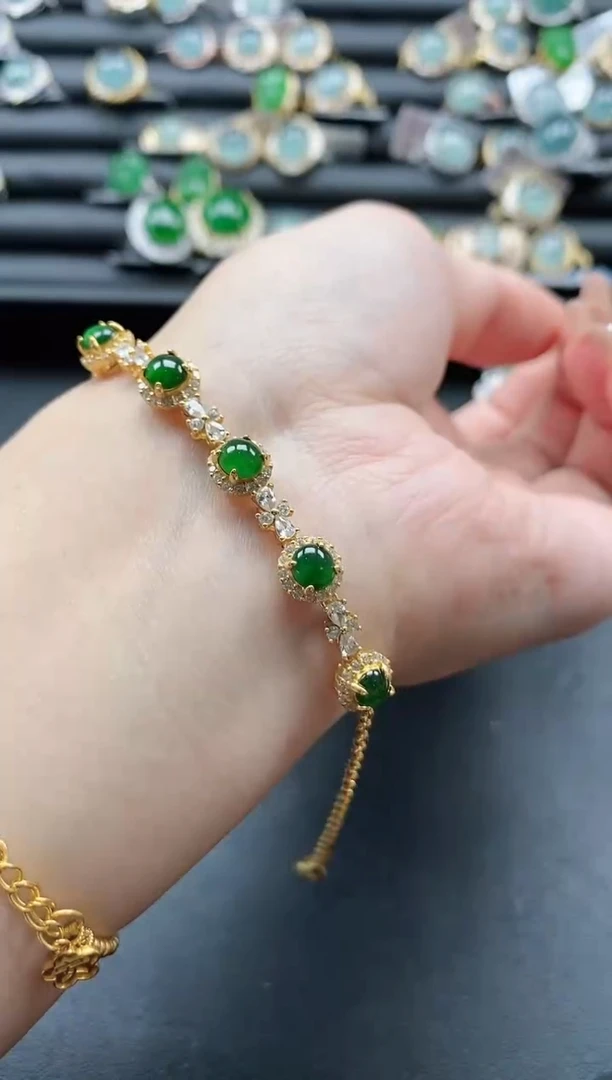 【闪购商品】翡翠戒指银S925镶嵌51511