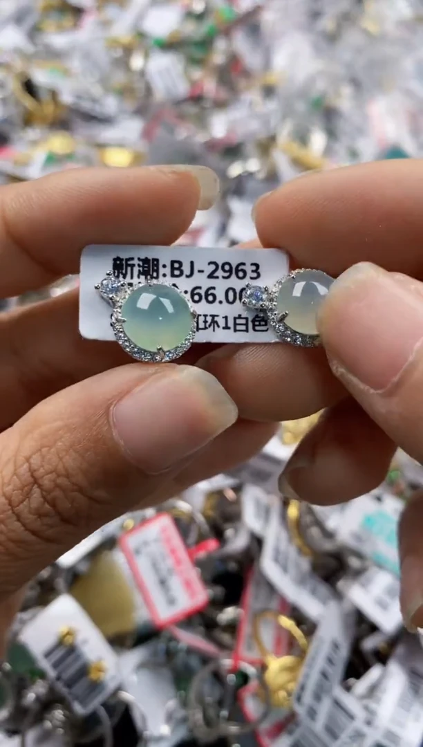 银S925镶嵌戒指翡翠2222-----3